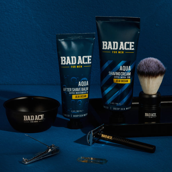 AQUA MARINE-BASED SHAVE+SKIN CARE SET